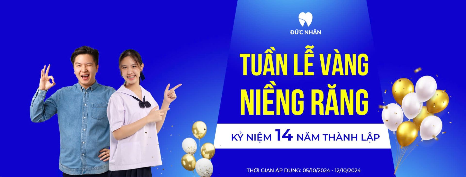 Tuần lễ vàng niềng răng - mừng sinh nhật Nha khoa Đức Nhân lên 14